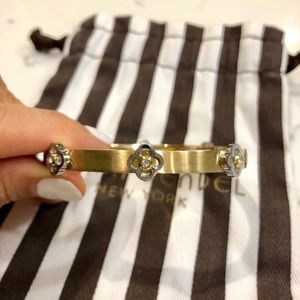Henri Bendel gold petal bangle